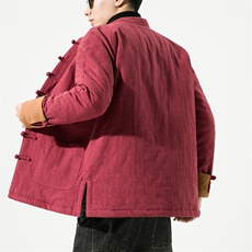 M666^风盘扣宽松休闲棉衣男2025冬新款时尚复古中式棉服外套，男装棉衣，钱塘777(原3023)