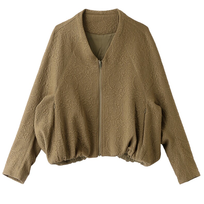 蝙蝠袖短款棒球服外套女2024秋季新款小个子宽松休闲百搭夹克上衣,女装短外套,魅影