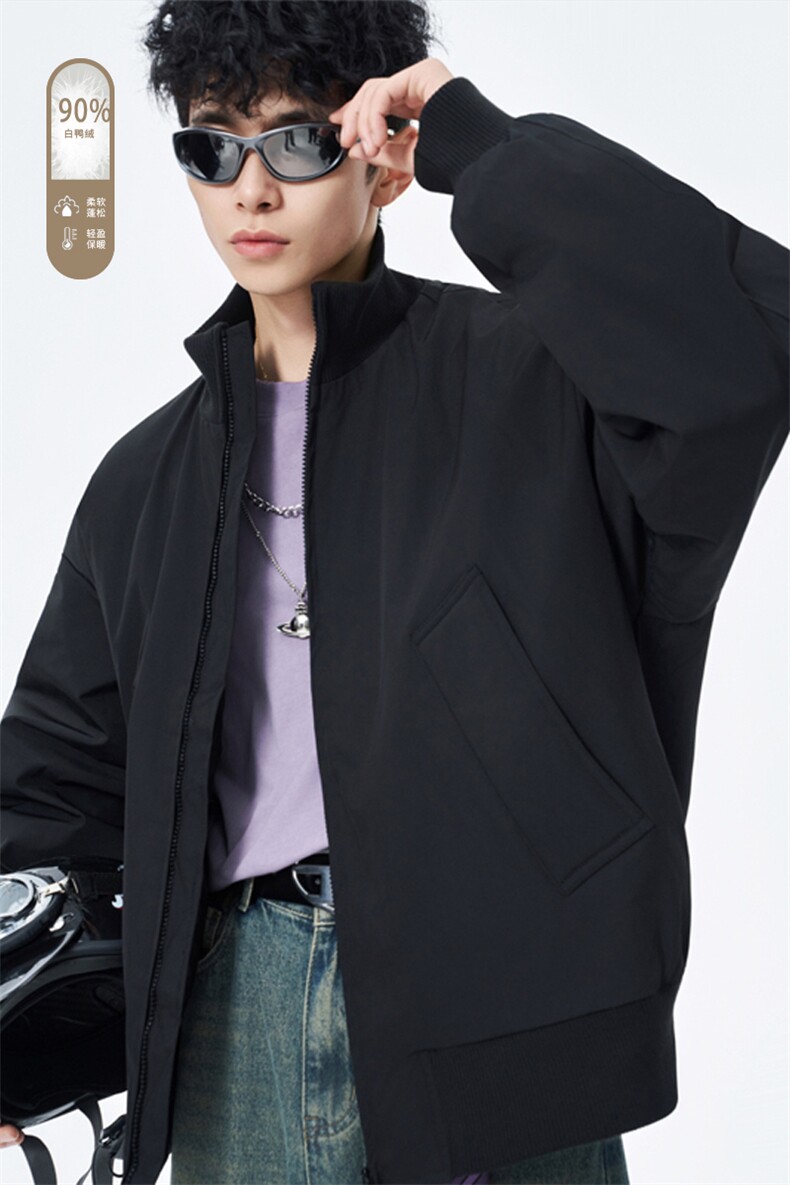 广检90%白鸭绒冬季无影墙羽绒服充绒量75gM-5XHY25593-特P109,男装羽绒服,电商A022