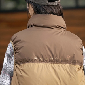 2026冬季新款男日系潮牌立领白鸭绒羽绒服马甲加厚外套YR26-F199图片