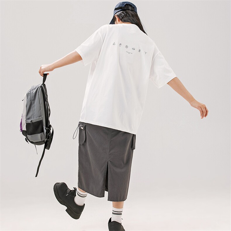 2024夏季新款男装日系潮牌纯棉印花圆领宽松短袖休闲T恤T872-F40,男装T恤,电商A101（原外27）