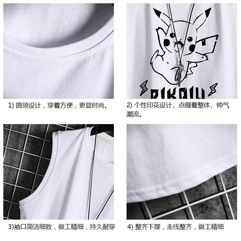 BX25078-P20港风运动汗背心男大码汗衫男无袖T恤男网格挂拍,男装T恤,电商A040A