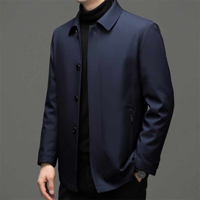 男士可脱卸内胆羽绒服冬季新款中年休闲上衣加厚保暖白鸭绒外套,男装羽绒服,电商B212（原钱塘6029）