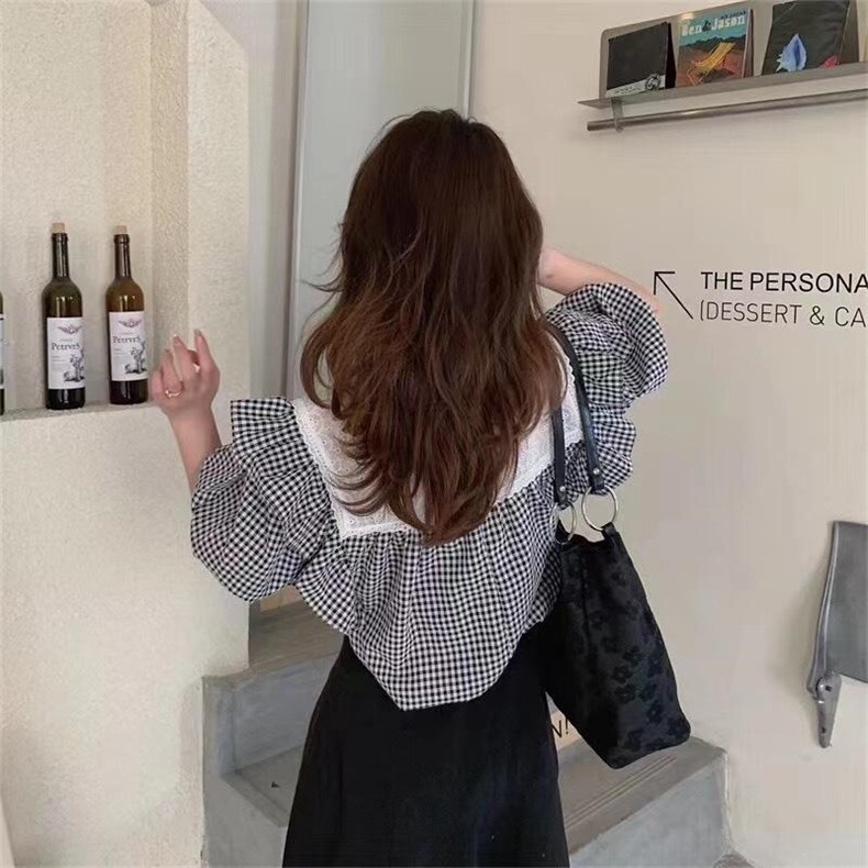 韩版格子短袖，其它，依多坊