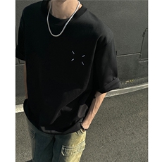 主推马吉拉刺绣情侣短袖T恤重磅基础百搭半袖上衣H951P28控38，男装T恤，电商A341