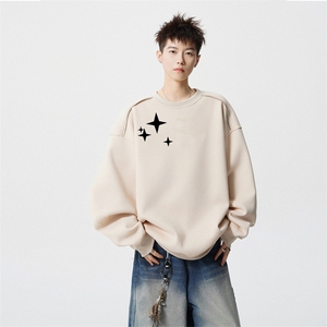 得物供货、重磅420克现货 圆领卫衣宽松HD019-1-WY2798LL-P35图片