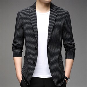 YZ6822男士2023秋新款长袖西服休闲外套单西修身小西装P125图片
