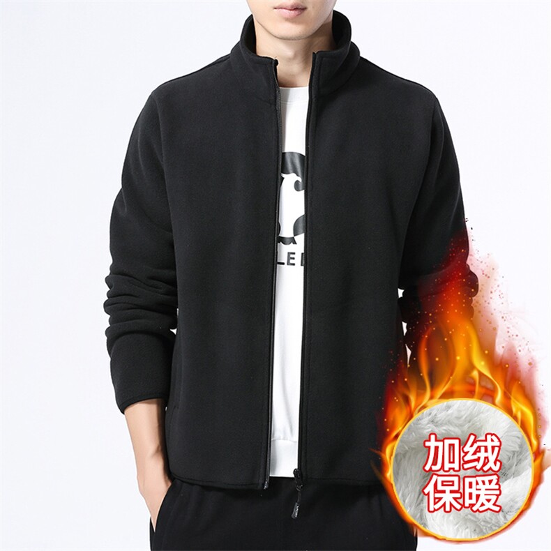 M-8XL男立领加绒加厚摇粒绒夹克外套5032-1_9810P60,男装夹克,星座1516-1