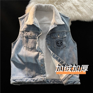 MJ221J-p68-限价98 M-5XL抖音情侣棉马甲男外穿大码羊羔毛cityboy图片