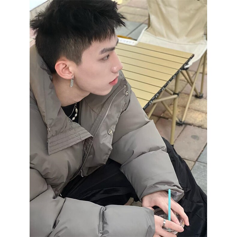 立领羽绒棉衣棉服男秋冬新款宽松保暖短款面包服MY215,男装棉衣,星座1116A（原606A-3）