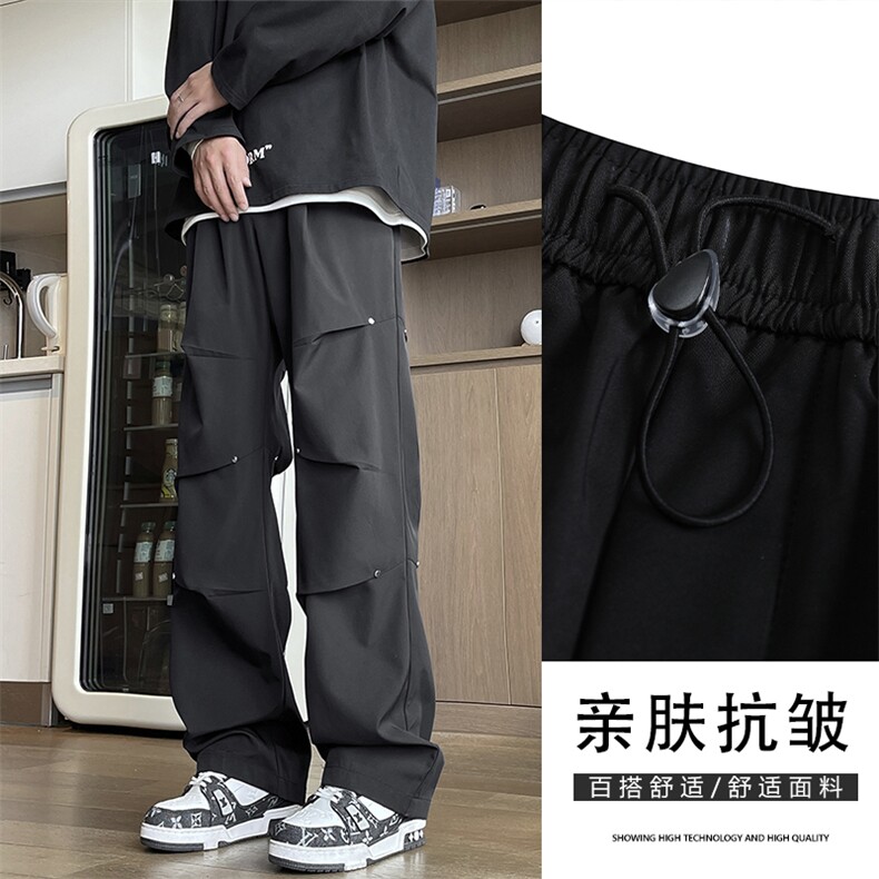 2025新款秋冬季直筒休闲裤宽松运动阔腿裤男款JRK730-特批-38,男装休闲裤,星座718-1