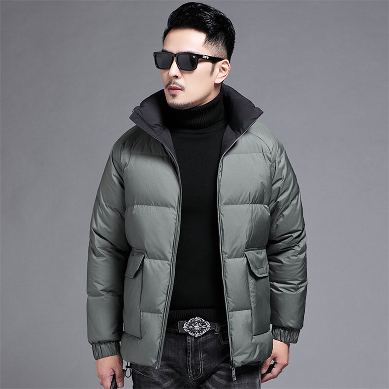 B2318钱塘2020-3精品新款男士羽绒服主推85鸭绒无帽立领P185,男装羽绒服,钱塘207-3