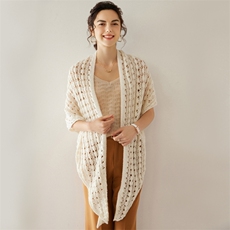 冰丝披肩外搭女减龄鱼尾纹斗篷搭肩夏季护颈空调房纯色百搭围脖，披肩，轩妮羊绒