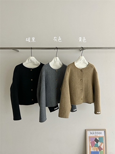 原价218.99! 【依嘟】短款韩版冬小个子小香风宽松圆领羊图片