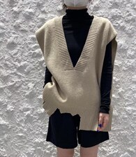 新款毛衣马甲三个色，女装针织衫/毛衣，SMOOTH