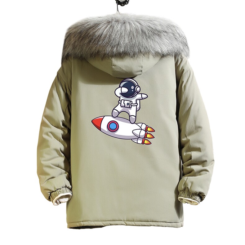 MM48158-P130冬季大毛领衣男士大码加厚袄男服砖墙,男装棉衣,电商A040A