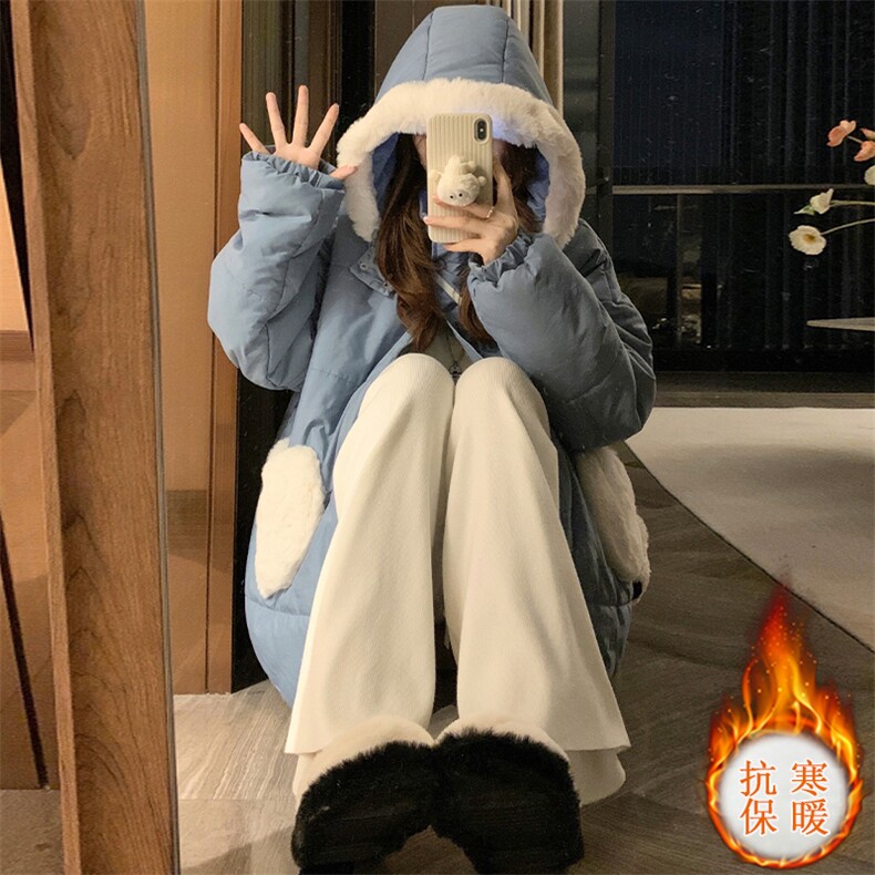 爱心棉服少女冬装2025新款初高中生可爱棉袄保暖棉衣加厚C531-110,男装棉衣,星座911-2(原星座613-2）