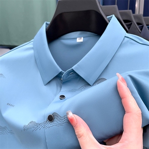 新款polo衫男士短袖t恤夏季薄款翻领半袖商务休闲潮牌衣服图片