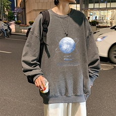 S6241-P28秋季圆领卫衣男大码韩版宽松长袖外套，男装卫衣，电商A040