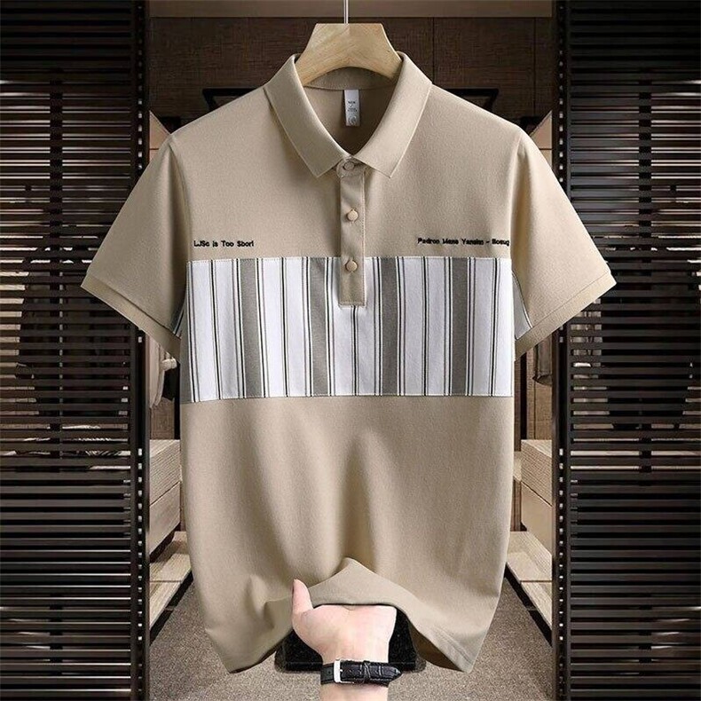 25038-P40夏季时尚休闲T恤男POLO衫欧货潮牌商务休闲短袖T恤,男装Polo衫,电商D310B-1