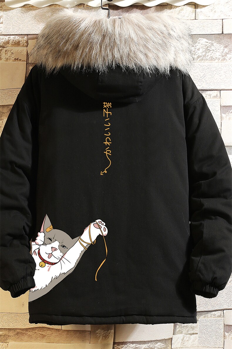 MM48013-P130冬季大毛领衣男士大码加厚袄男服砖墙挂拍,男装棉衣,电商A040A