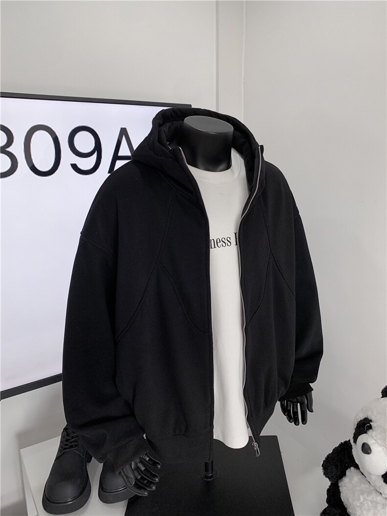 XZ809A/XS07/特P75/控118/加绒特P85/控128重磅连帽开衫卫衣,男装卫衣,星座809A(原222-1)