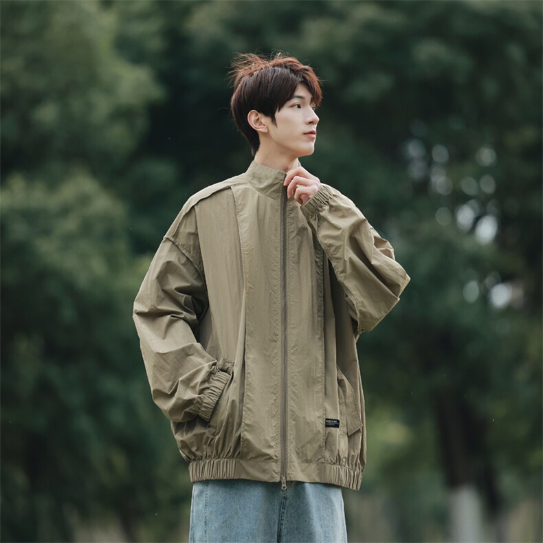 Wt302-P38美式立领宽松防晒服,男装夹克,星座1501-1