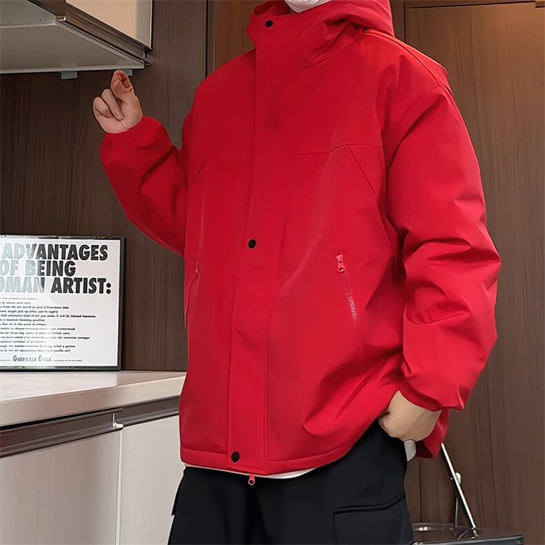 MY6170/P85冬季新款防水防风冲锋衣棉衣棉袄男宽松大码上衣外套,男装夹克,电商A141