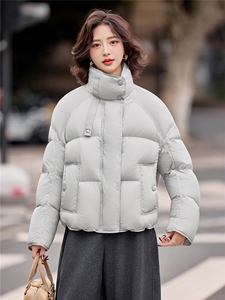 2025年冬季90绒短款泡芙羽绒服，时尚休闲，不挑身材，上身显瘦，图片