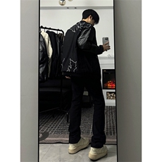 Wt61-P78美式宽松烫钻夹棉夹克棒球服，男装夹克，星座1501-1