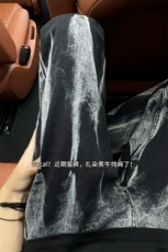 【网图】B221美式ins高街直筒个性扎染牛仔裤LK24392-特P45控78，男装牛仔裤，电商B221
