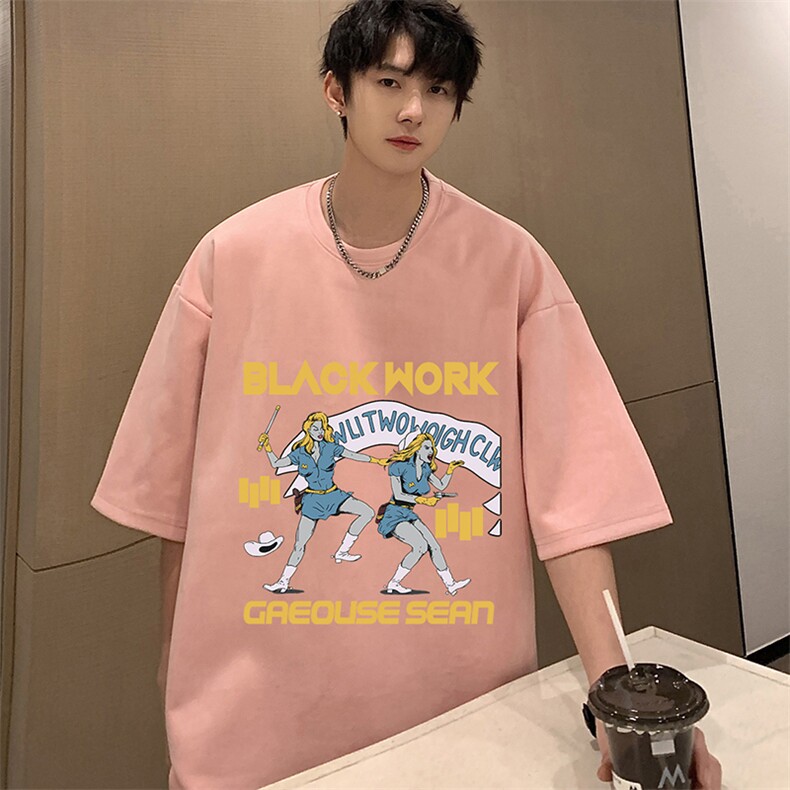 麂皮绒短袖t恤男大码半袖男JD82304-P25,男装T恤,电商A040