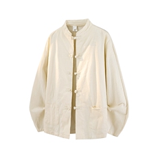 8XL-M亚麻棉麻长袖衬衫风衬衫新中式打底衫佛系CS504P68控88，男装T恤，电商D206-1