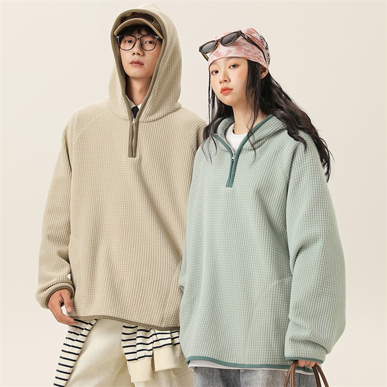 2025冬季新款男装日系潮牌华夫格宽松休闲卫衣加厚卫衣WY622-F88,男装卫衣,电商A101（原外27）