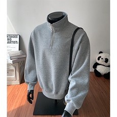 品质加绒奥粒绒重磅boxy500克短宽套头圆领男RH5320JR-P52，男装卫衣，星座610B-1
