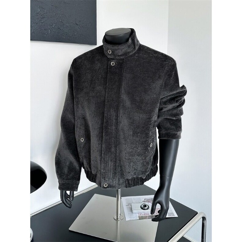 美式哈灵顿cleanfit夹克男女春树纹肌理千鸟格内里外套W6442-P88，男装夹克，星座412-2