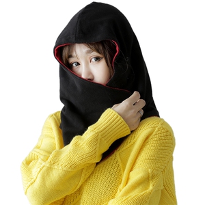 秋冬季新款帽子女通用卷边针织帽冷帽保暖护耳帽骑车帽子