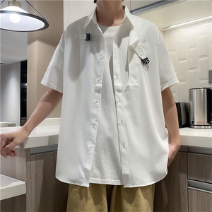 工装潮牌2022夏季休闲时尚短袖衣服痞帅搭配男款  W2967-P33图片