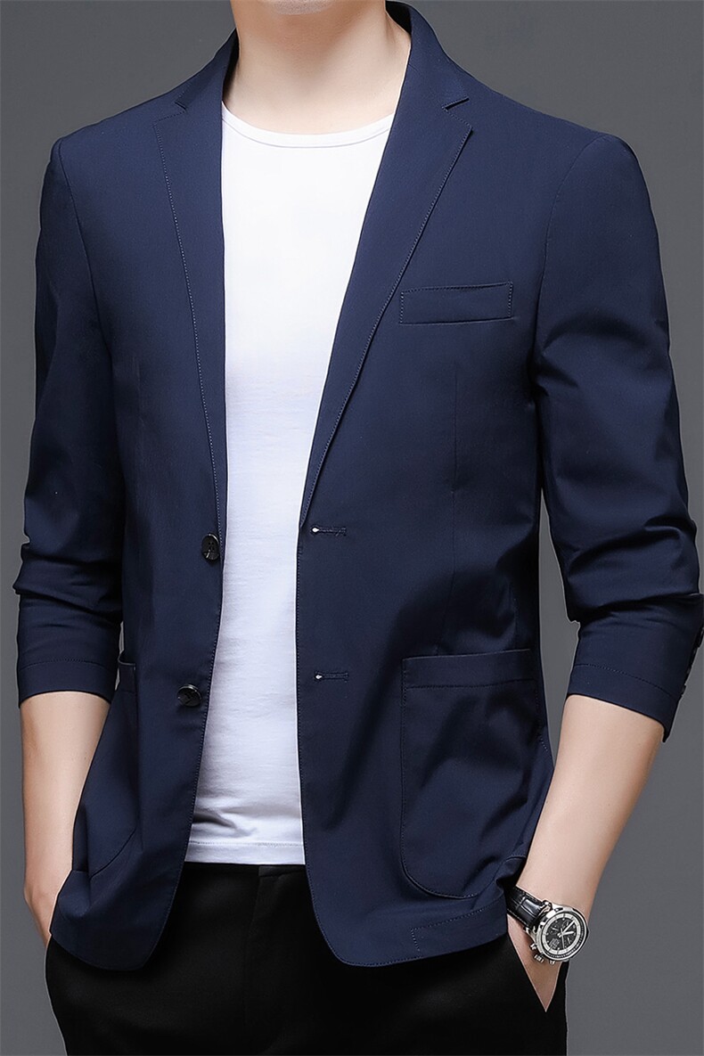 秋季新款西装男西服简约外套西服商务休闲小西装单西,男装西服,电商B360