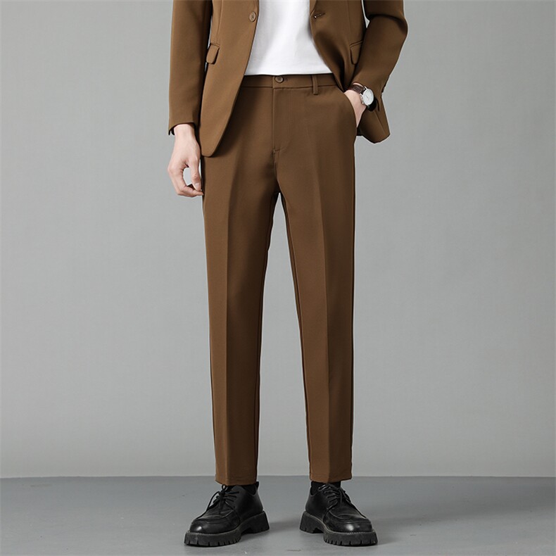 西裤男春夏新款韩版简约舒适纯色长裤CY89-P45，男装西裤，星座214-5