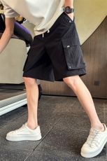 D5136-P45夏季新款男士短裤男潮流宽松直筒立体口袋休闲五分裤，男装牛仔裤，电商A368