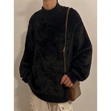 秋季新品设计师自制渐变毛衣男宽松美式针织，男装针织衫/毛衣，星座716-2