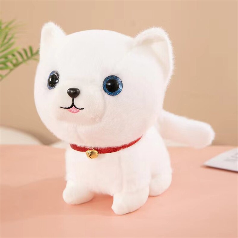 铃铛白狗十个起批，小罗毛绒玩具