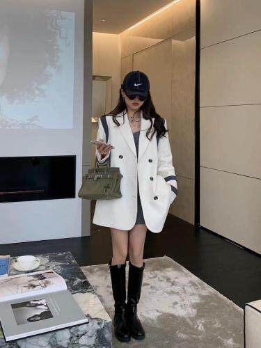 【春季新款】自制条纹西装图片