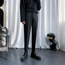 春季西裤韩版潮流修身小脚休闲长裤子男士宽松直筒西装X880-p38图片