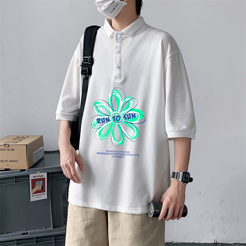 PL57170-P35翻领短袖polo衫男大码胖子半袖t恤男有领保罗衫模特,男装Polo衫,电商A040
