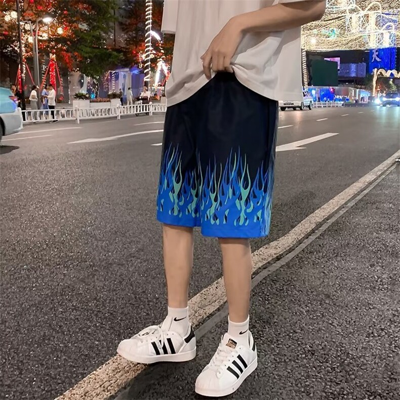 慵懒潮原宿休闲裤青春流行五分裤男夏季ins时尚DK29-P23,男装休闲裤,星座1109-3