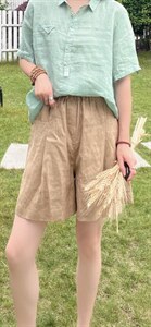 纯苎连衣裙小衫裤子裙子衬衣 时尚风 风淑女风休闲风,女装连衣裙,川哲