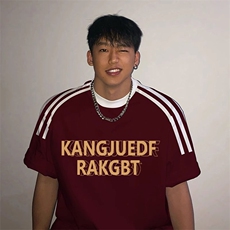 夏季美式高街重磅纯棉三条杠织带撞色男女短袖T恤ZD573-特P30，男装T恤，电商A486