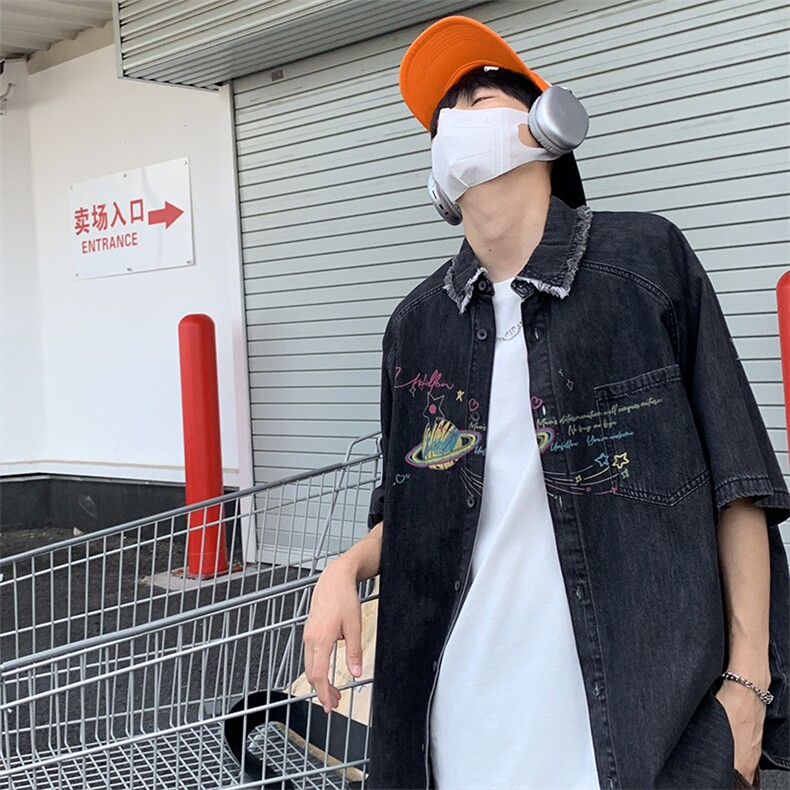 特P45无差价新款时尚夏款休闲衬衫-UF3C2070港风,男装衬衫,电商A003